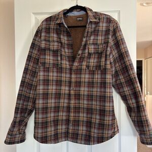 Plaid Button-Up Shirt Jacket